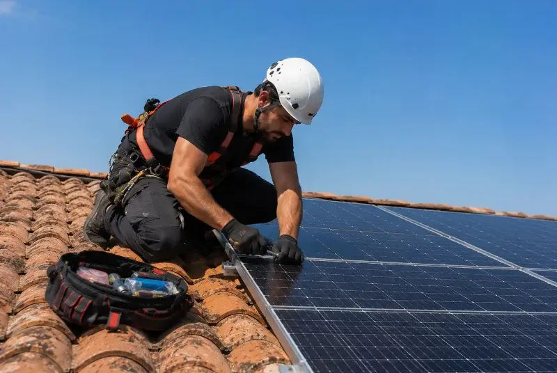 Maintenance et monitoring de panneaux solaires à Fénols